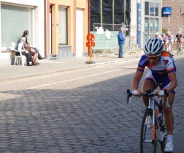 Pauline sur le podium